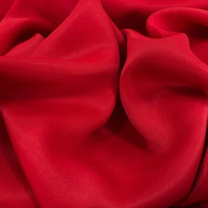 Crepe Patou de Acetato Vermelho Ferrari Crepe Patou de Acetato Vermelho Ferrari